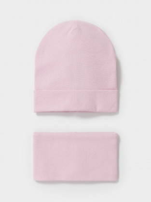 Шапка для девочки, артикул: К 8191, цвет: светло-розовый