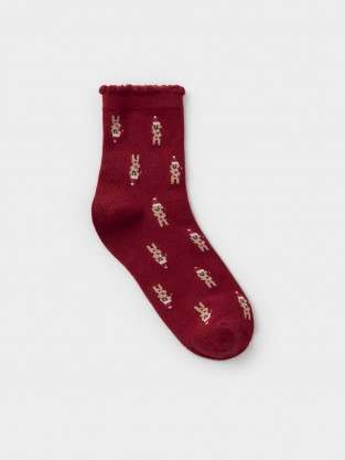 Носки для девочки, артикул: К 9675/3 ФВ, цвет: красный