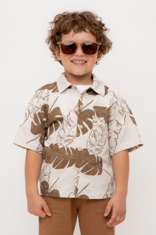 Рубашки для мальчика, артикул: КР 302731-1, цвет: бежевый