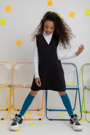 Платье для девочки, артикул: К 5817, цвет: черный