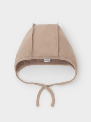 Шапочка ясельная для новорожденных, артикул: К 8177, цвет: бежевый