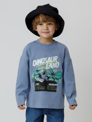 Лонгсливы для мальчика, артикул: КР 302256, цвет: синий