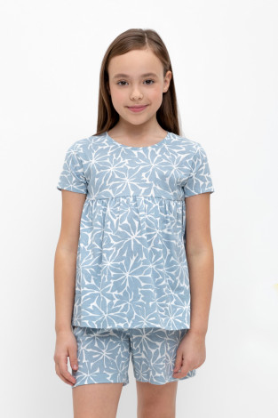 Футболка для девочки, артикул: КР 302421, цвет: синий