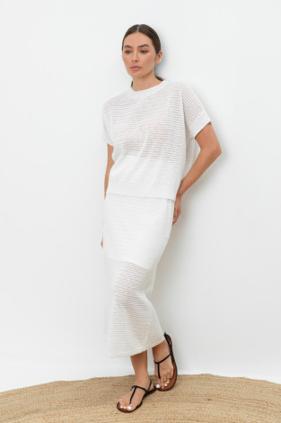 Юбки женские для мам, артикул: ЕВ 733, цвет: бежевый