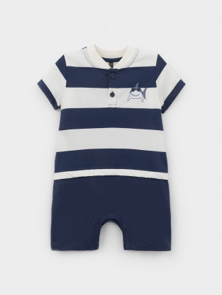 Полукомбинезон для мальчика, артикул: КР 6537, цвет: темно-синий