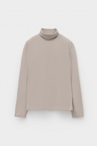 Водолазки женские для мам, артикул: ЕВТ 3264, цвет: бежевый