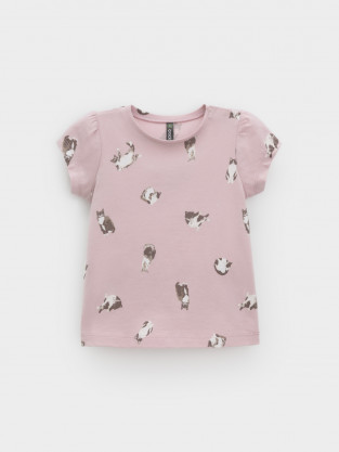 Футболка для девочки, артикул: КР 302455, цвет: розовый