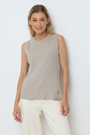 Майки женские для мам, артикул: ЕВТ 3131, цвет: бежевый