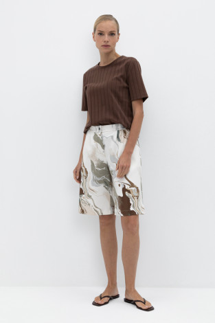 Шорты женские для мам, артикул: ЕВТ 4090, цвет: светло-розовый