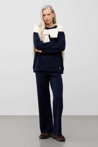 Брюки женские для мам, артикул: ЕВ 440/ш, цвет: синий