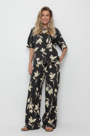 Брюки женские для мам, артикул: ЕВТ 4069, цвет: черный3