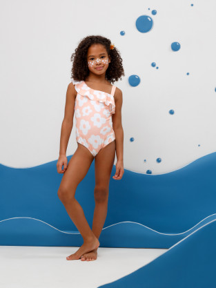 Купальник для девочки, артикул: ТК 16014/3н ФВ, цвет: розовый