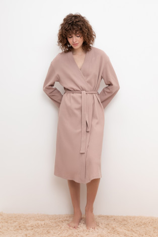 Халаты женские для мам, артикул: Е 50014/24, цвет: бежевый