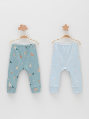 Брюки для новорожденных, артикул: К 4718-2уп, цвет: голубой