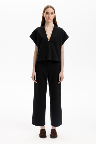 Брюки женские для мам, артикул: ЕВТ 4142, цвет: черный3