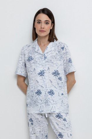 Футболки для дома для мам, артикул: Е 30082, цвет: белый