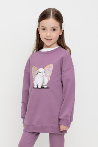 Свитшоты для девочки, артикул: КР 302552, цвет: бордовый