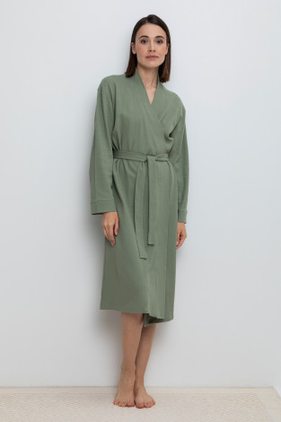 Халаты женские для мам, артикул: Е 50014/24, цвет: зеленый