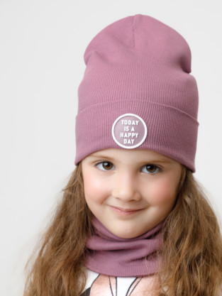 Шапка для девочки, артикул: К 8149/25, цвет: фиолетовый