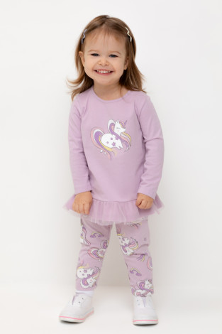 Лосины для девочки, артикул: КР 4321, цвет: фиолетовый