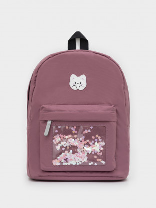 Рюкзак для девочки, артикул: АКС 1006/19 ГР, цвет: бордовый