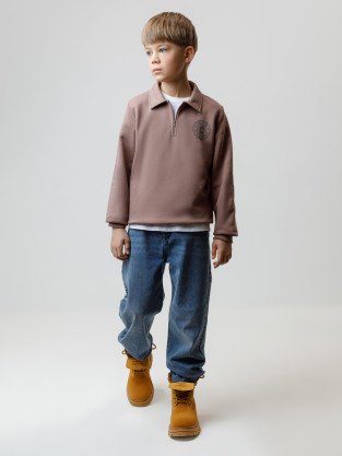 Свитшоты для мальчика, артикул: КР 302798, цвет: коричневый