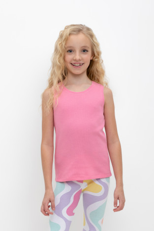 Футболка для девочки, артикул: КР 301698, цвет: ярко-розовый