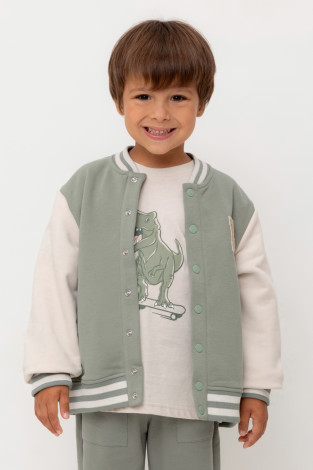 Жакет для мальчика, артикул: КР 302678, цвет: зеленый