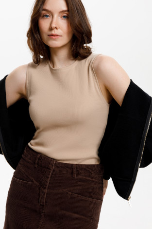 Майки женские для мам, артикул: ЕВТ 3037/25, цвет: бежевый