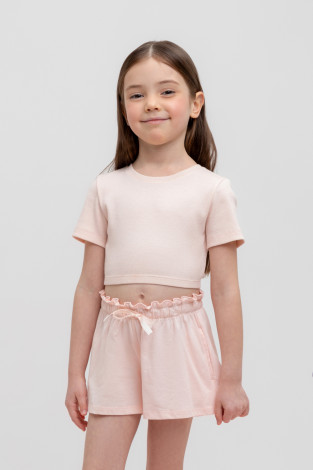 Футболка для девочки, артикул: КР 302460, цвет: светло-розовый