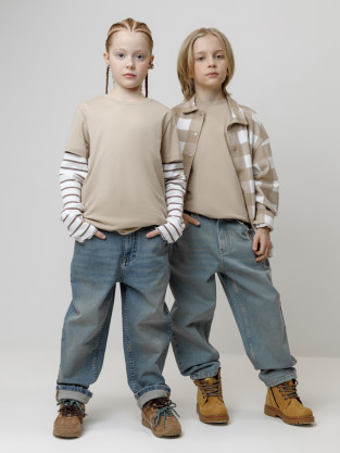 Футболка для мальчика, артикул: К 302125-1, цвет: бежевый