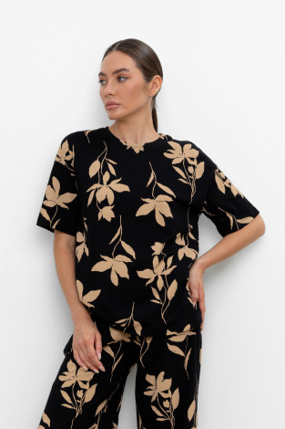 Футболки женские для мам, артикул: ЕВТ 3184, цвет: черный3