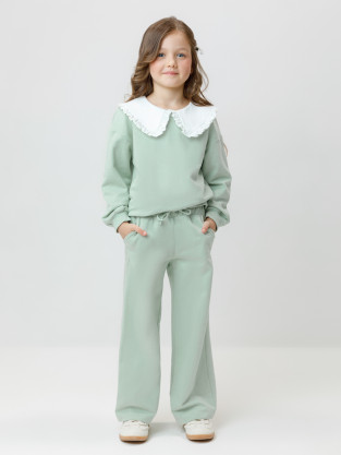 Брюки для девочки, артикул: КР 400689, цвет: голубой