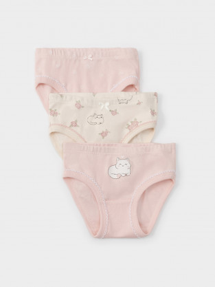 Трусы для девочки, артикул: К 1978-3уп, цвет: светло-розовый