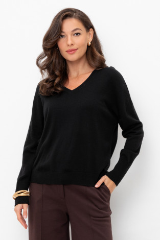 Джемперы женские для мам, артикул: ЕВ 30203/ш, цвет: черный