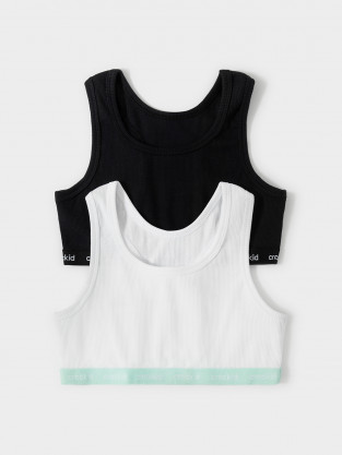 Майки для девочки, артикул: К 1196-2уп, цвет: белый