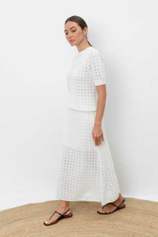 Юбки женские для мам, артикул: ЕВ 734, цвет: бежевый