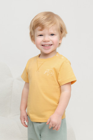 Футболка для мальчика, артикул: КР 302409, цвет: желтый