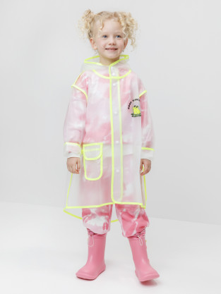 Пальто для девочки, артикул: ВК 32185/4 ФВ, цвет: белый