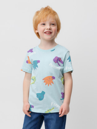 Футболка для мальчика, артикул: КР 302056, цвет: минт