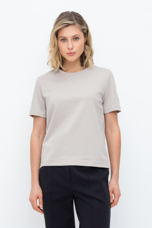 Футболки женские для мам, артикул: ЕВТ 3243, цвет: бежевый