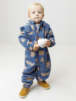 Комбинезоны утепленные для мальчика, артикул: ВК 60088/н/24 Ал, цвет: синий