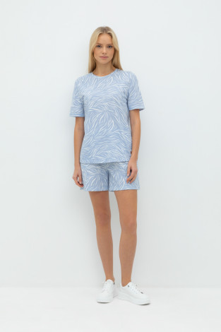 Шорты женские для мам, артикул: ЕВТ 4111, цвет: голубой