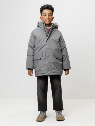 Куртки для мальчика, артикул: ВК 36100/3 ГР, цвет: темно-серый