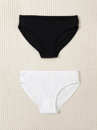 Трусы для девочки, артикул: К 1972-2уп, цвет: белый