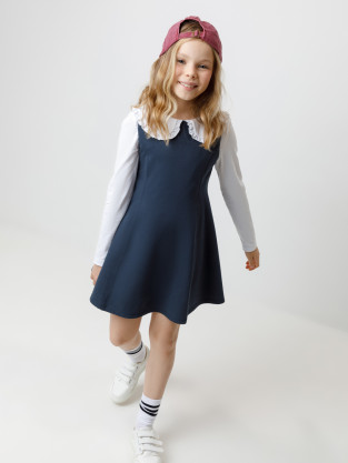Сарафан для девочки, артикул: К 5933, цвет: синий