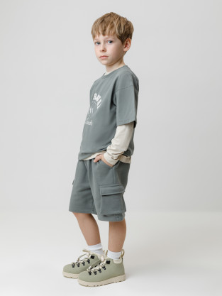 Шорты для мальчика, артикул: КР 400828, цвет: зеленый