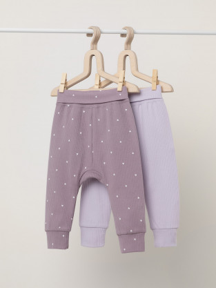 Брюки для новорожденных, артикул: К 400715-2уп, цвет: фиолетовый