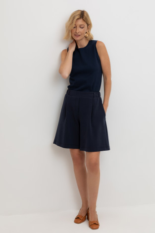 Шорты женские для мам, артикул: ЕВТ 4140, цвет: синий