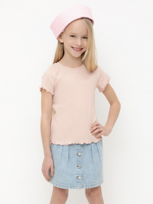 Футболка для девочки, артикул: КР 301989, цвет: розовый
